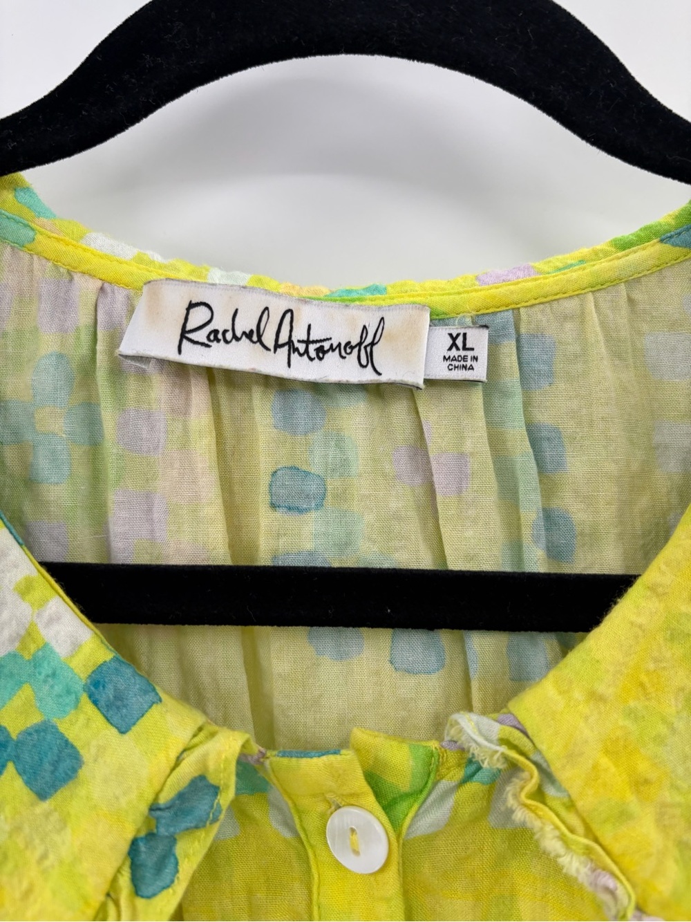 Rachel Antonoff bohemian Tanya trapeze sleeveless ruffle collar dress size xl - Picture 5 of 15